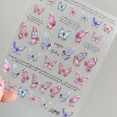 aesthetic butterfly nail stickers